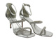 Eleganckie sandały damskie na szpilce - Tamaris 1-28035-42, srebrne