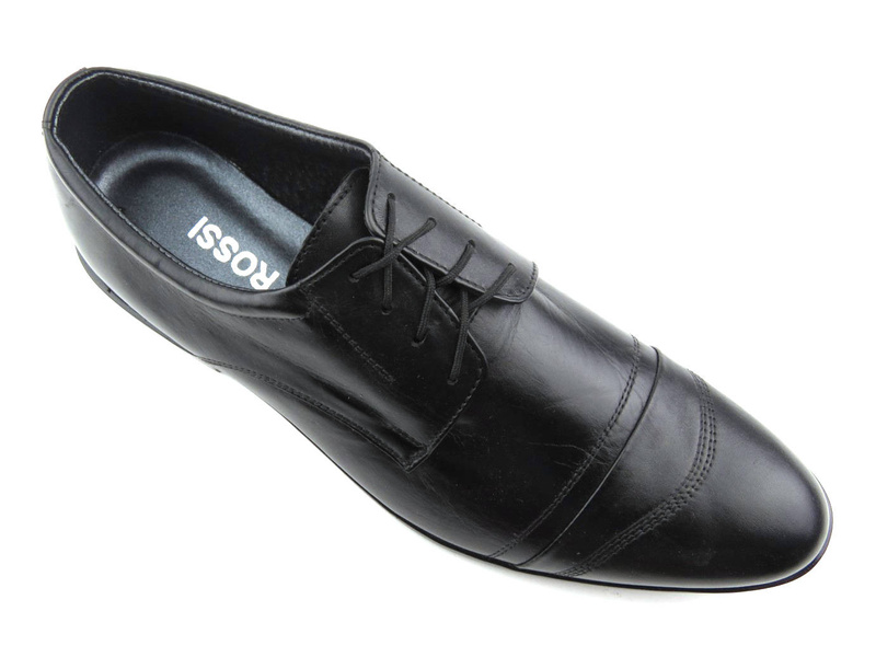 Półbuty męskie eleganckie - MOSKAŁA TR-3-A, czarne