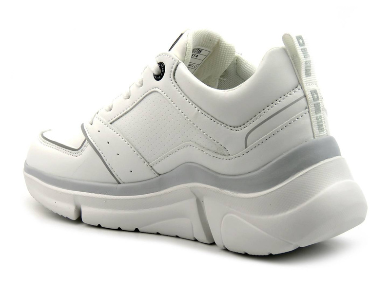 Buty sportowe, sneakersy damskie na grubej podeszwie - BIG STAR II274314, białe