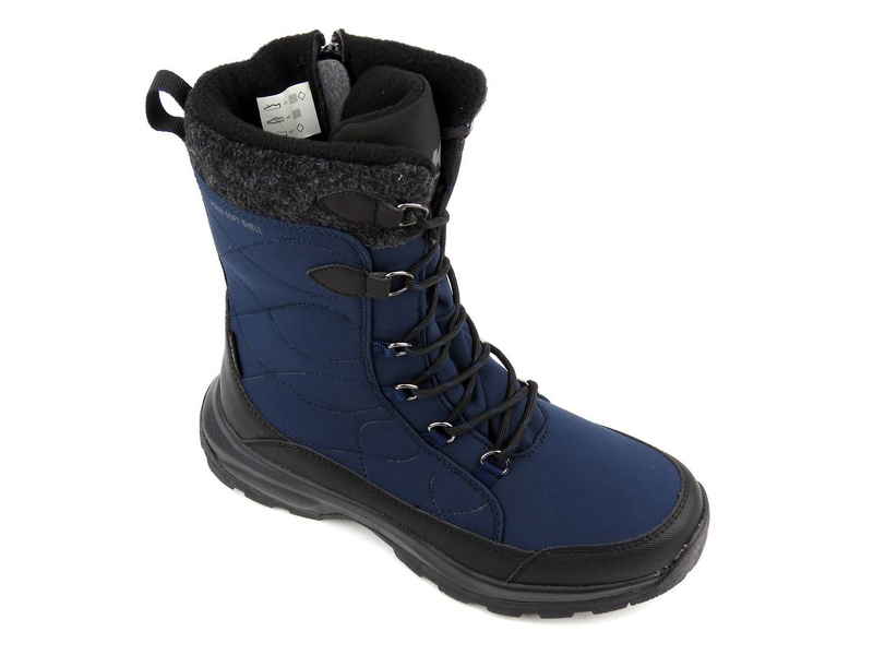 Wysokie buty zimowe, śniegowce damskie DK TECH SoftShell 2105, granatowe