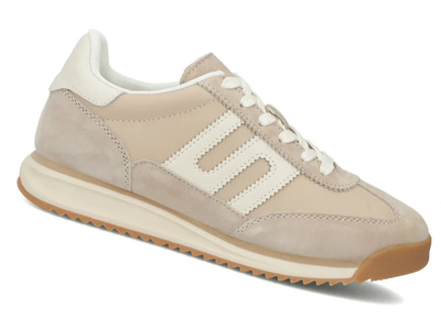 Wygodne damskie sneakersy skórzane Filippo DP7686/26, beżowe