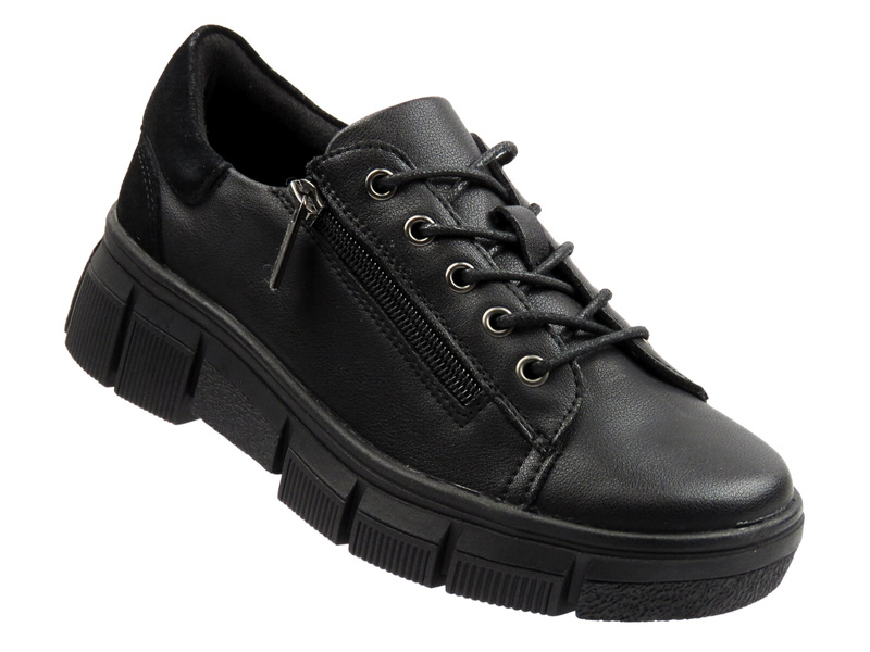 Półbuty damskie czarne Cambell 25-19305