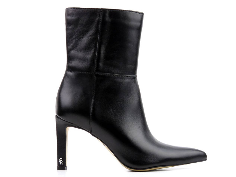 Eleganckie botki damskie na szpilce - CARINII B5751, czarne