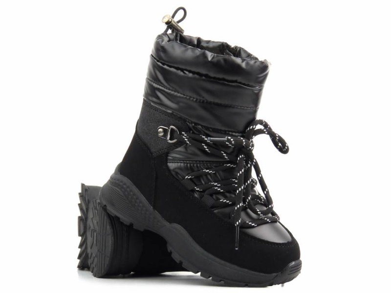 Cieplutkie śniegowce dziecięce - MISS E 22DZ23-5269, czarne