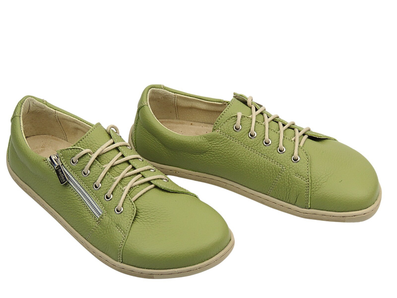 BareFoot półbuty minimalistyczne damskie zielone Helios Komfort 436