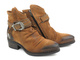 Kowbojki damskie na obcasie - VENEZIA 6008, brązowe