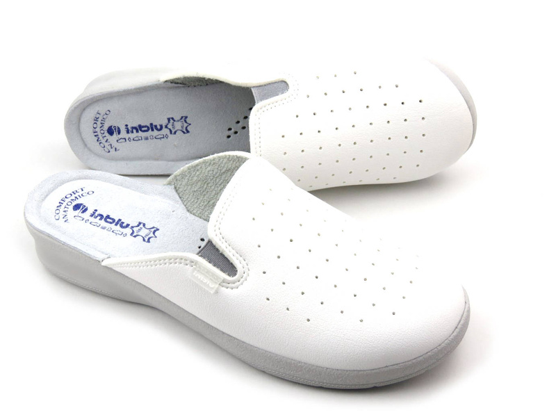 Klapki damskie sanitarne - Inblu 50-34, białe