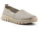 Skórzane półbuty, mokasyny damskie na wiosnę i lato - HELIOS Komfort 405, szare