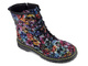 Trapery, botki damskie w kolorowe kwiaty - MACIEJKA 01609-50