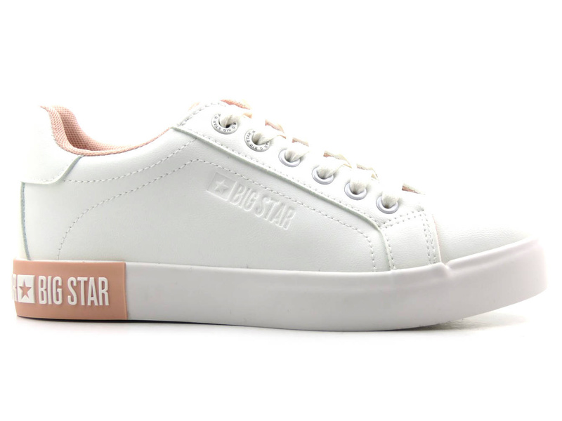 Białe sneakersy damskie z ekoskóry - BIG STAR II274033