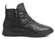 Botki damskie z dwoma suwakami - MANITU 990378-01, czarne