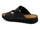 Klapki męskie z klamrami - INBLU 158M021, czarne