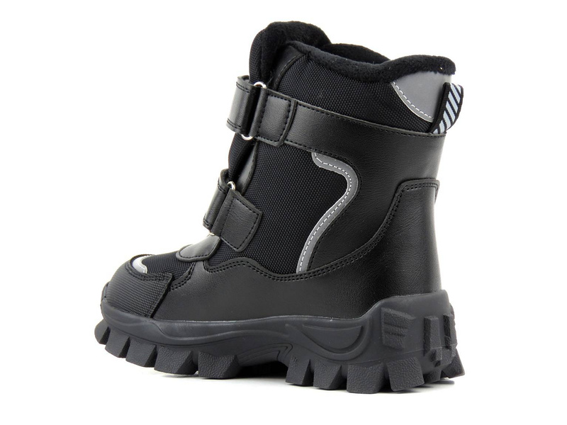 Śniegowce dziecięce z wełną - WEESTEP R076857885BK, czarne