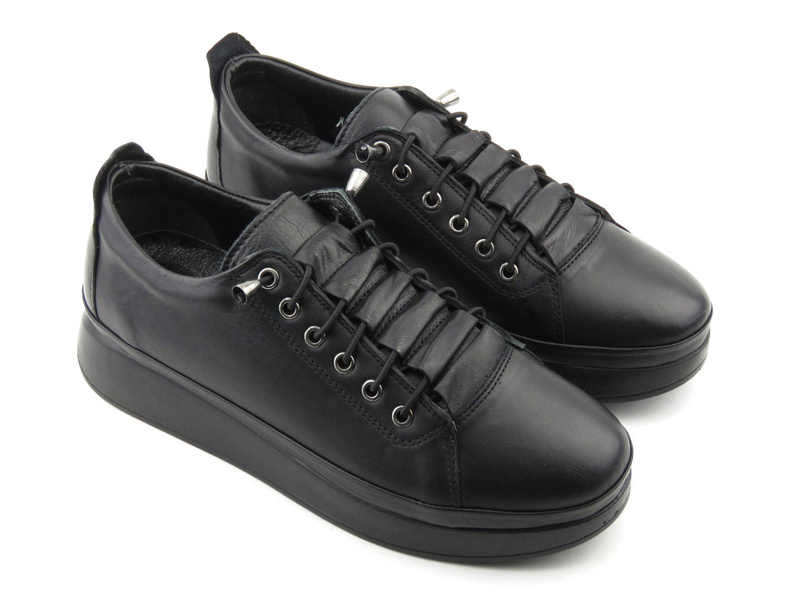 Buty sportowe, sneakersy damskie wsuwane - VENEZIA 0327000, czarne