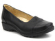 Wygodne, miękkie półbuty damskie ze stretchem - AXEL 1437, czarne