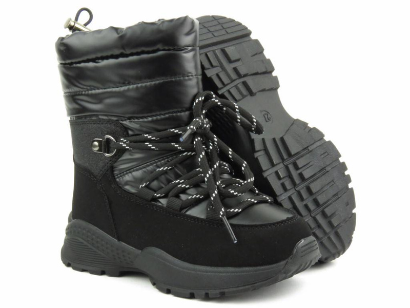 Cieplutkie śniegowce dziecięce - MISS E 22DZ23-5269, czarne