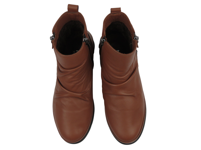 Botki damskie Nika Komfort 0630-8057-20, brązowe