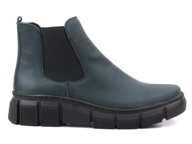 Skórzane sztyblety damskie polskiej marki HELIOS Komfort 510S, zielone