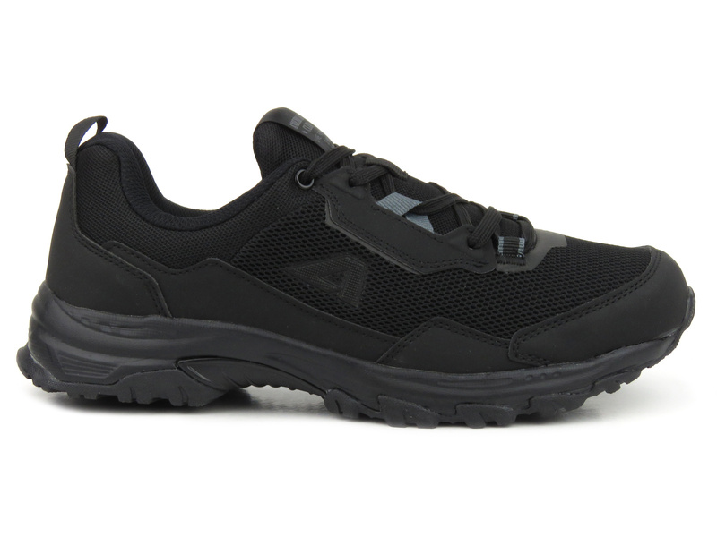Klasyczne sneakersy męskie - AMERICAN CLUB WT138/23, czarne