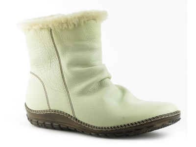 Botki damskie HELIOS 604, ecru