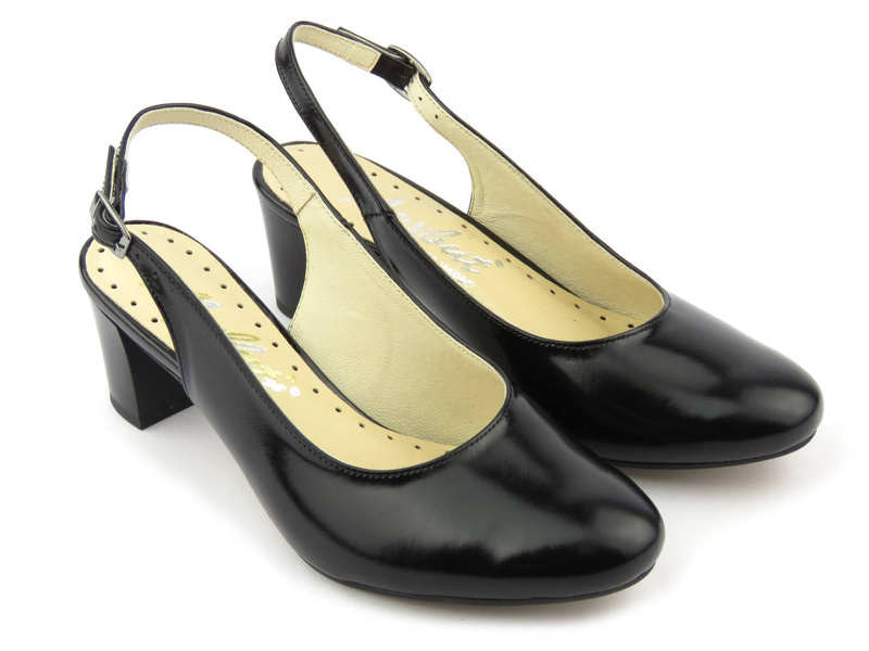 Eleganckie sandały damskie na obcasie - Agxbut 482, czarne