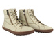 Barefoot skórzane minimalistyczne botki damskie Nika Komfort 1464, beżowe