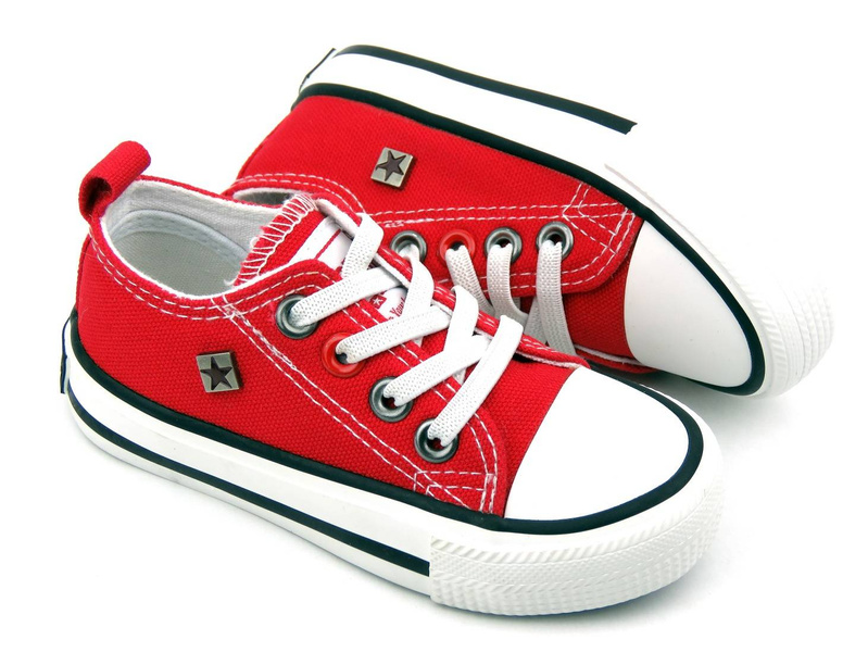 Wsuwane trampki dziecięce - BIG STAR HH374092, czerwone