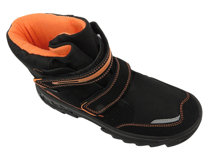 Śniegowce Dziecięce - BEFADO 615Y006, Czarne Na Rzepy