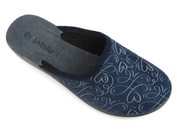 Kapcie damskie domowe Inblu LOVELY, granatowe