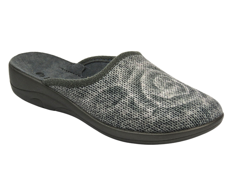 Kapcie Domowe Damskie Inblu RO-09 Szare Wsuwane