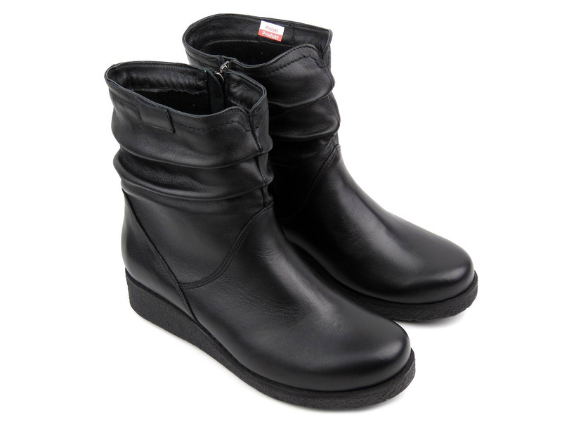 Ocieplane botki damskie AXEL Kosela 9092, czarne