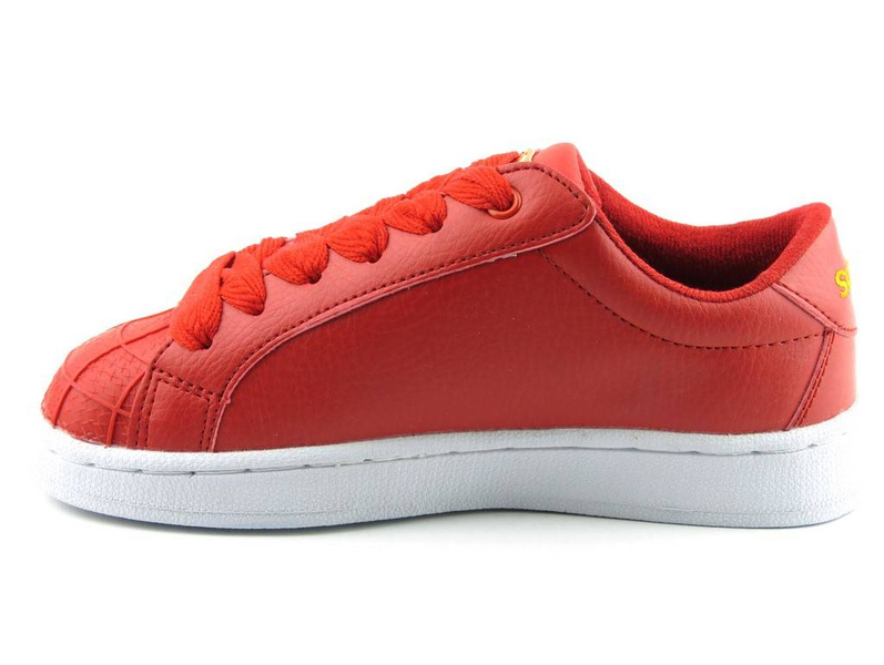 Buty dziecięce sportowe z płomieniami - Sunrise XY223-1, czerwone