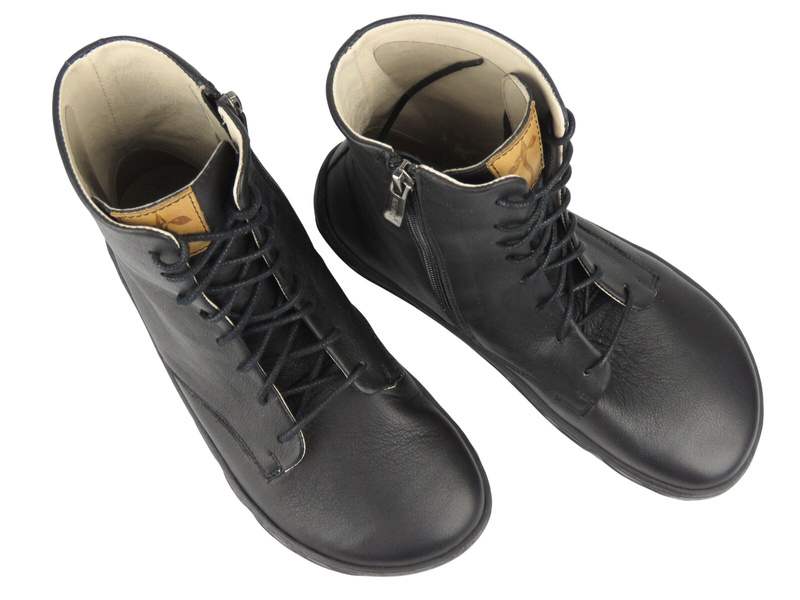 Barefoot minimalistyczne botki damskie Nika Komfort 1442, czarne