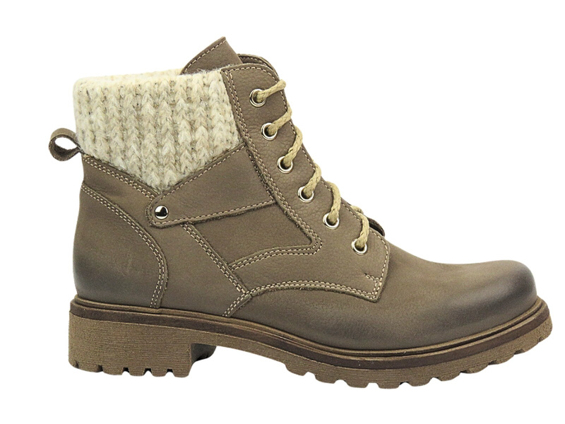 Wygodne trapery damskie z miękkiej skóry Best-But 1178, brązowe