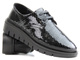 Eleganckie półbuty damskie - PIAZZA 850048-01, czarne