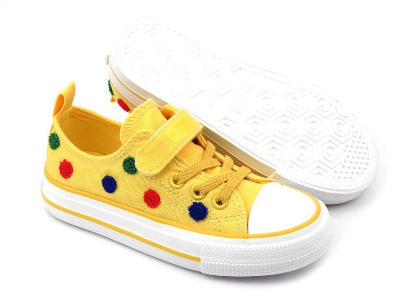 Trampki, buty sportowe dziecięce BIG STAR JJ374056, żółte