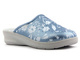 Klapki damskie medyczne ze skórzaną wkładką - Inblu 50-51, jasnoniebieskie