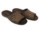 Kapcie męskie z odkrytymi palcami - INBLU OG-7D, ciemny brąz 