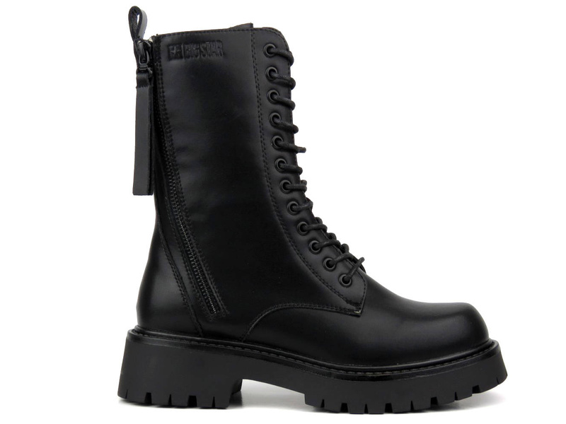 Workery, botki damskie z ociepleniem - BIG STAR KK274494, czarne