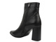 Eleganckie botki damskie na obcasie - VENEZIA L006LEBLOBB034, czarne na suwak