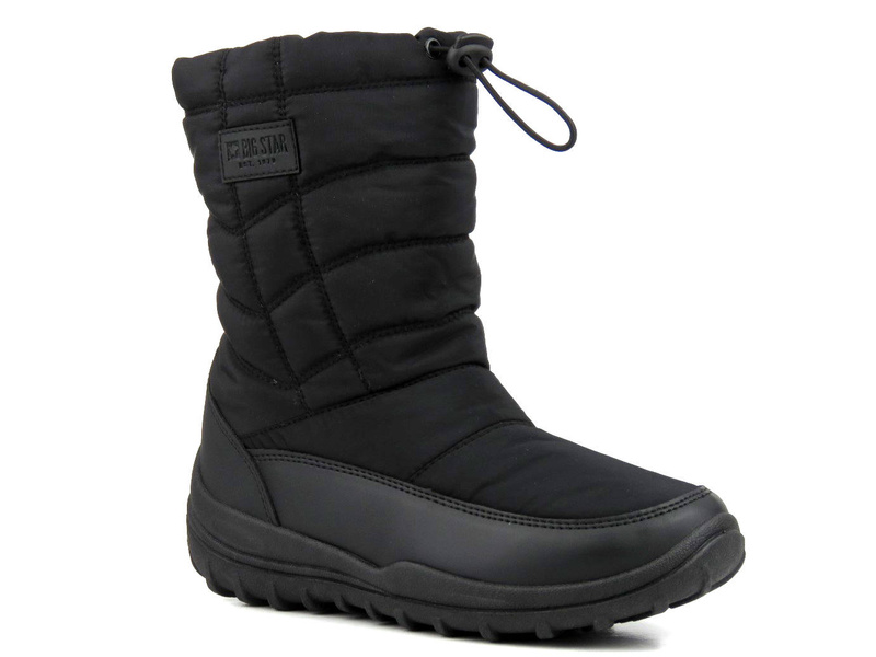 Wysokie śniegowce damskie ciepłe - BIG STAR KK274599, czarne