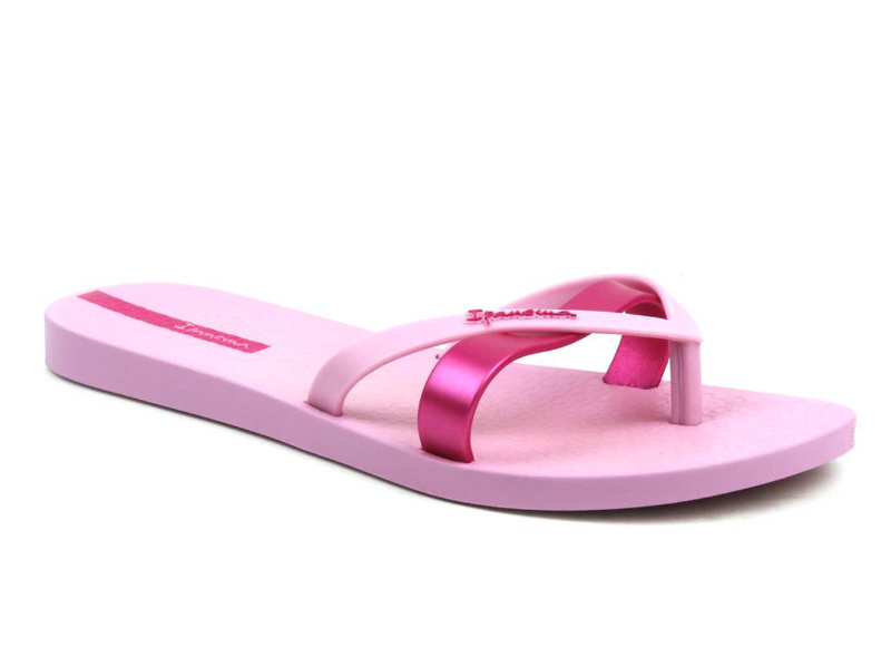 Gumowe japonki-klapki damskie IPANEMA 81805, metaliczny róż