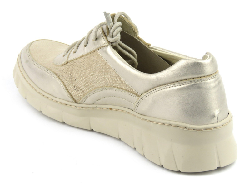 Wygodne sneakersy damskie - Helios Komfort 360, złote