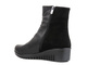 Wysokie botki damskie na koturnie 5 cm - COMFORTABEL 960020-01 czarne