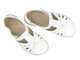 Barefoot skórzane minimalistyczne półbuty damskie Helios Komfort 466, białe