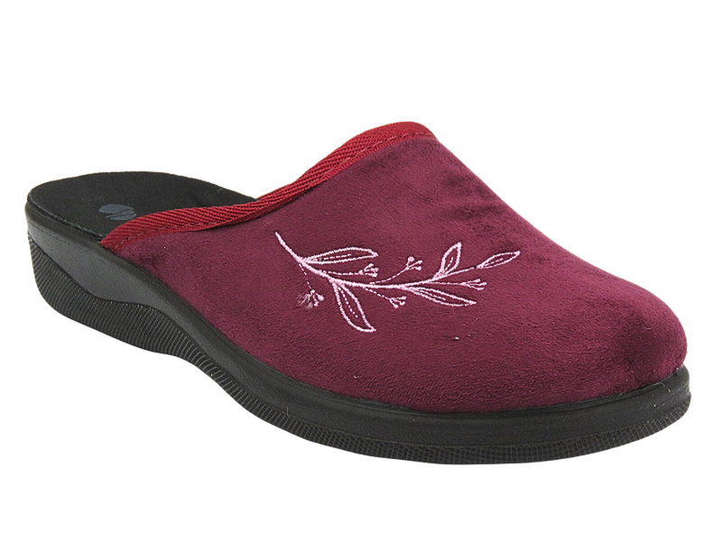 Kapcie Domowe Damskie - Inblu CU-1D Bordowe - Wsuwane