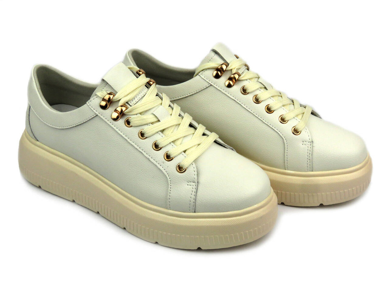 Buty sportowe, sneakersy damskie wsuwane - VENEZIA GR23810, beżowe