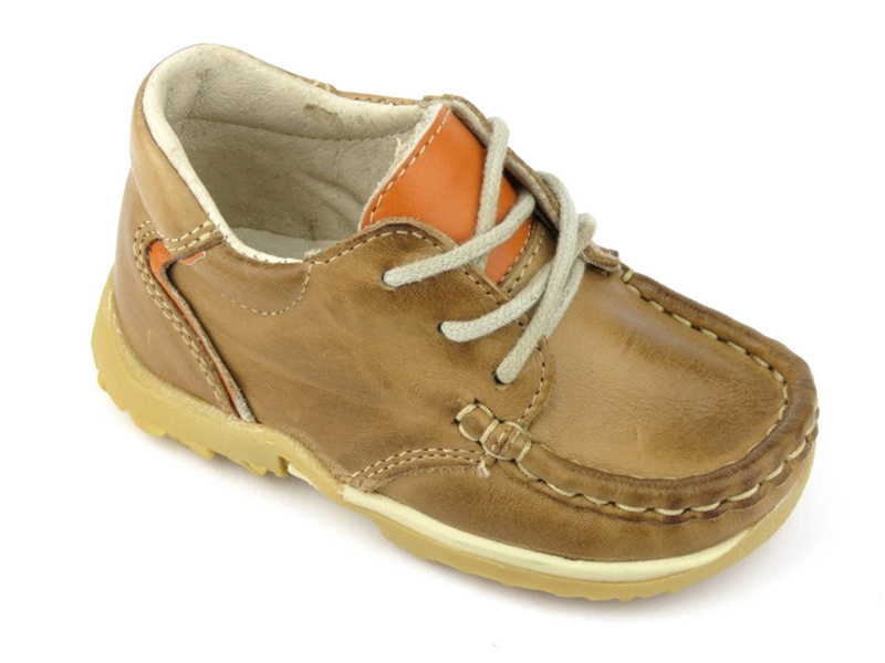 Półbuty dziecięce chłopięce ze skóry - Helios 007