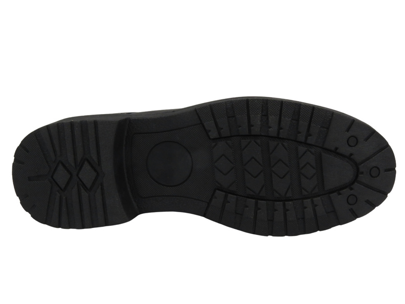 Ocieplane Trzewiki Męskie - American Club RH 117/23, Czarne, Sznurowane