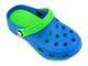 Klapki dziecięce clogsy- Realpaks PF-401, niebiesko-zielone